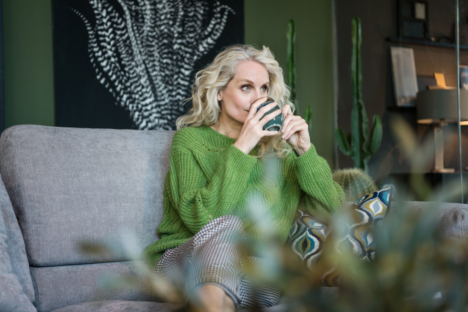 Blondes Model best ager Modefotografie Hamburg