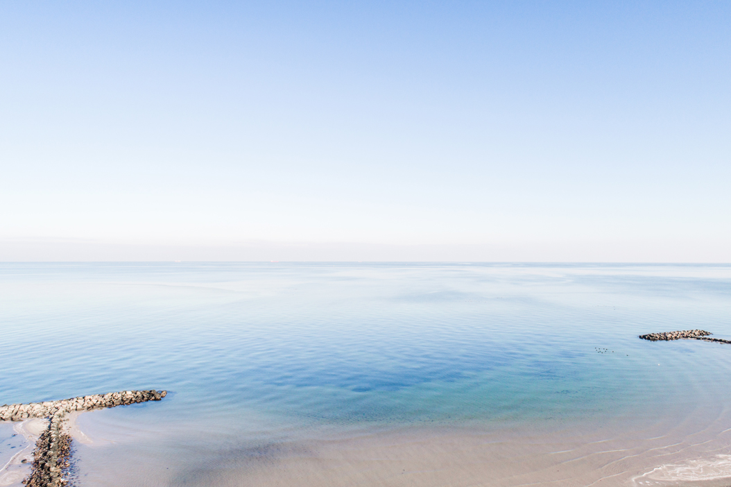 Meer fotografiert mit der Drohne Drohnenfotografie Ostsee